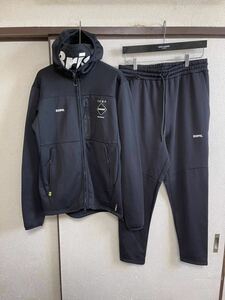 【美品】【セットアップ】FCRB f.c real bristol エフシーレアルブリストル SOPH POLARTEC FLEECE GAITER + HOODIE TRAINING PANTS パンツ