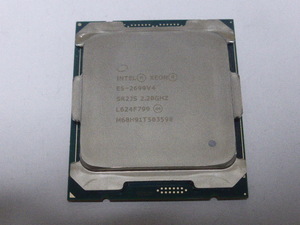 INTEL Server用 CPU XEON E5-2699v4 22コア44スレッド 2.20GHZ SR2JS FCLGA2011-3 CPUのみ 起動確認済みです　