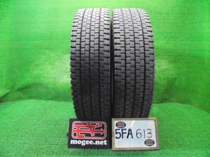 5FA613AF4) 送料無料 残溝12mm 地山 11R22.5 16PR ダンロップ DECTES SP001 11インチスタッドレスタイヤ2本セット 2021～2022年製 TB