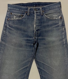 70S LEVIS リーバイス501 66前期 アタリ抜群！表記W32インチ リペア済み 【検索501XX 502 606 505 66前期】