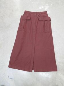 新品 MOUSSY マウジー ロング スカート size1/ボルドー ■◆