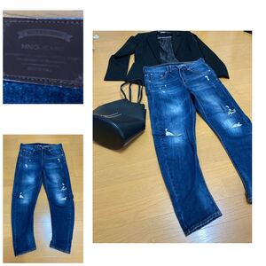 ●MANGO JEANS●ANGIE BOYFRIEND●ダメージ加工　ジーンズ●サイズ36 