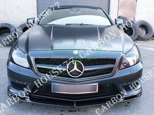 ★BENZ W218 C218 CLS63 AMG カーボン フロント リップ スポイラー V型 2011-2014☆.