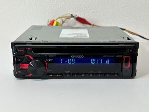 ケンウッド KENWOOD CDデッキ CDプレイヤー U383 1DIN MP3 フロント USB AUX 卓上テスト済 iPhone/iPod対応　※動作OK※