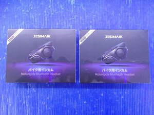 T【106】未使用品 JESIMAIK ジェスマイク バイク用 インカム R16PRO ブラック 2台セット