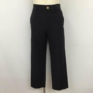 GUCCI 46 グッチ パンツ スラックス 金ボタン ウール混 Pants Trousers Slacks 黒 / ブラック / 10119674