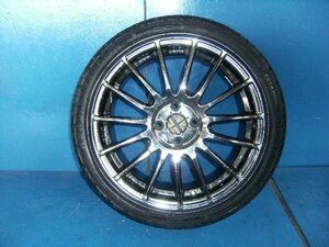 ②　RAYS gram RIGHITS レイズグラムライツ 57MS G02WTⅡ ホイール 17×7J＋45 PCD 100 4H 205/45R17 6部山 2020年度製