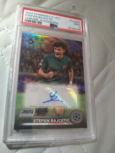 2022-23 TOPPS STADIUM CLUB CHROME UEFA CLUB COMPETITIONS CHROME AUTOGRAPHS CASBA STEFAN BAJCETIC AUTO PSA9