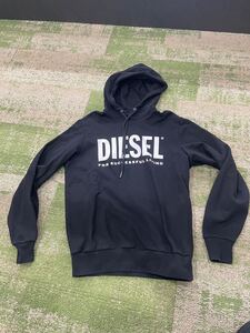 ディーゼルDIESELパーカー 黒 フーディーM size