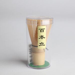 T-627　茶道具 百本立 茶せん 茶筌 茶筅 竹製 抹茶 粉末 泡立て器 茶道 伝統的工芸品 100本立 （百本立 1PCS）