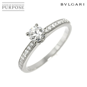 ブルガリ BVLGARI ローマ アモール ダイヤ 0.30ct D/VS1/3EX 9号 リング Pt プラチナ【証明書・鑑定書付き】 90213033