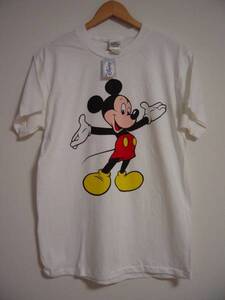 ★未使用DISNEYミッキーマウスTシャツUSA製MLデッドストックOLD