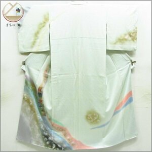 ★着物10★ 1円 絹 訪問着 袷 身丈159cm 裄65cm [同梱可] ☆☆☆