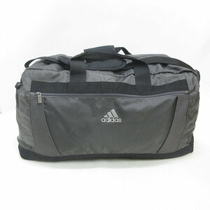 s■アディダス/adidas ナイロン ボストンバッグ ショルダーBAG/スポーツ■灰/93【中古】