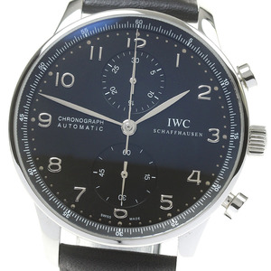 IWC IWC SCHAFFHAUSEN IW371438 ポルトギーゼ クロノグラフ 自動巻き メンズ 良品 _848929