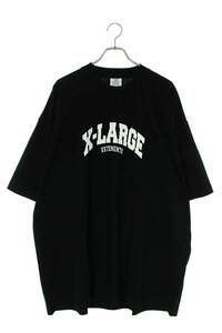 ヴェトモン VETEMENTS 23AW UE54TR280B BLACK サイズ:M X-LARGE刺繍Tシャツ 新古品 SB01