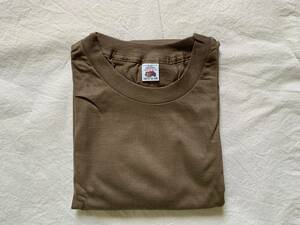 1980s USA製 未使用 デッドストック FRUIT OF THE LOOM コットンTシャツ MEDIUM ⑦ ブラウンTシャツ 米軍 ヴィンテージ