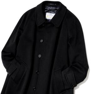 これ以上なし!!英国製「Aquascutum/アクアスキュータム」NELSON 極上ピュアカシミヤ100％◎ステンカラーコート バルマカーンコート 38 L~XL