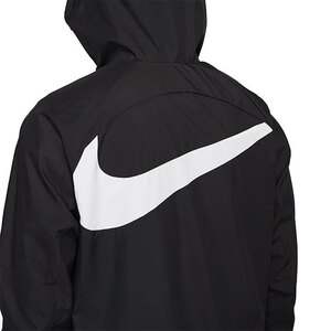 最後 S NIKE FC ビッグ スウッシュ リベロ ジャケット @10230円 検 防雨/撥水/防風 フルジップ パーカー シールド フーディ 黒/ブラック