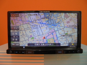 カロッツェリア　carrozzeria　楽ナビ　メモリーナビ　AVIC-RZ301　新品ＴＶアンテナ付き　動作確認済み　ＤＶＤ再生　取説・取付説明書　