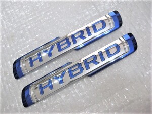 ★希少 スズキ ハイブリッド HYBRID 取付車種不明 77840-85P0 ワゴンRハスラースティングレースペーシア? エンブレム 旧車2点 中古2 