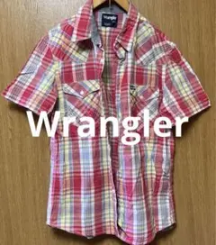 Wranglerチェック半袖シャツ