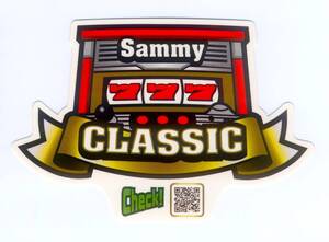 【非売品】Sammy CLASSIC ステッカーシール　／【スリーセブン 777】【サミー】【パチンコ パチスロ】【シール ステッカー】【サミフェス】