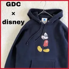 限定 GDC×disney コラボ ミッキー プリント プルオーバー パーカー