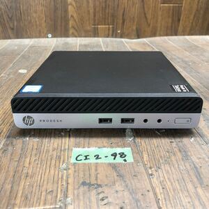 CI2-98 激安 デスクトップPC ミニ HP ProDesk 400 G3 DM TPC-W039-DM BIOS立ち上がり確認済み HDD.メモリ.CPU欠品 ジャンク