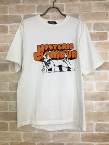 24SS 日本製 HYSTERIC GLAMOUR ヒステリックグラマー POP ROCK Tシャツ ポップ ロック ロゴ 02241CT15 ホワイト M 33854764■