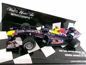 ミニチャンプス 1/43 レッドブル レーシング ルノー RB6 #5 S.ベッテル 日本GP 2010 ウィナー (8179-589)