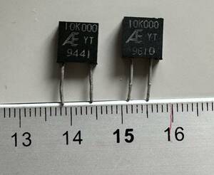 10kΩ Alpha Electronics foil resistor アルファエレクトロニクススピーカーステレオ電子部品箔抵抗ハーメチック真空管無誘導音響サウンド