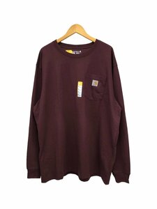 Carhartt (カーハート) Workwear LS Pocket T-Shirt ロンT 長袖Tシャツ K126 エンジ PORT XL メンズ/078