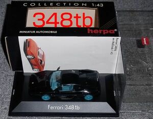 1/43 フェラーリ 348tb ブラック 蛍光ブル― 黒箱 FERRARI HERPA