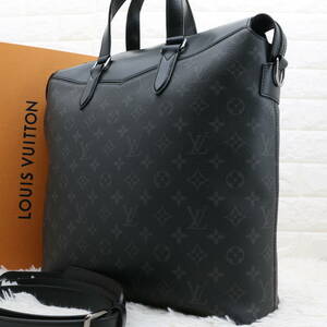 美品 ルイヴィトン LOUIS VUITTON モノグラム エクリプス エクスプローラー 2WAY トートバッグ ショルダーバッグ ビジネス メンズ M40567