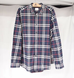 バーバリー BURBERRY ノバチェック 長袖シャツ NAVY-IP-CHECK メンズ △WF2057