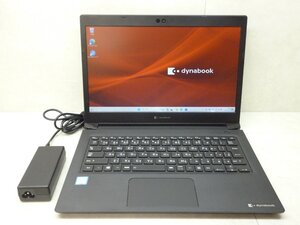 ☆1円☆第8世代☆東芝☆dynabook S73/DP☆Core i5 1.60GHz/8GB/SSD256GB/無線/Bluetooth/カメラ/Office/Win11 DtoD領域☆