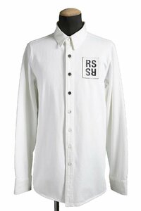 RAF SIMONS ラフシモンズ / 美品 21SS SLIM DENIM SHIRT / size M WHITE