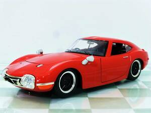 ■JADA TOYS 1/24 1967 TOYOTA 2000GT RED■トヨタ 89
