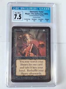 ●MTG● α アルファ Demonic Tutor(英語 CGC 7.5)