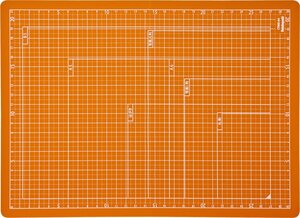 ナカバヤシ カッターマット 折りたたみカッティングマット A4 オレンジ CTMO-A4OR