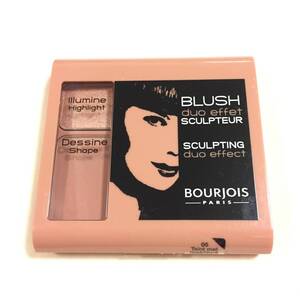 新品 ◆BOURJOIS (ブルジョワ) ブラッシュ デュオ エフェ スキュルトゥール 05 (チーク)◆