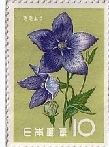 ≪未使用記念切手≫ 花シリーズ ききょう