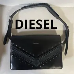 ディーゼル DIESEL ショルダーバッグ ハンドバッグ 黒 ブラック 牛革