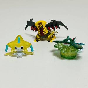 【中古品】TOMY ポケットモンスター ポケモン モンスターコレクション モンコレ カイオーガ クリアラメ ギラティナ ジラーチ クリア セット