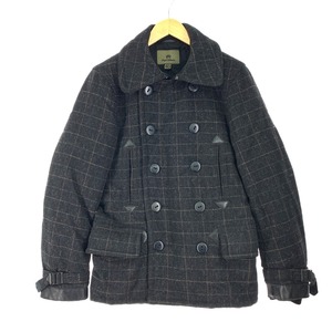 $$ Nigel Cabourn メンズ Pコート SIZE 46 8080000002 ブラック やや傷や汚れあり