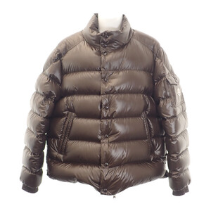 【【中古】【ABランク】モンクレール MONCLER LULE ショートダウンジャケット I20911A00003_595ZJ ナイロン ブラウン サイズ5 XL メンズ