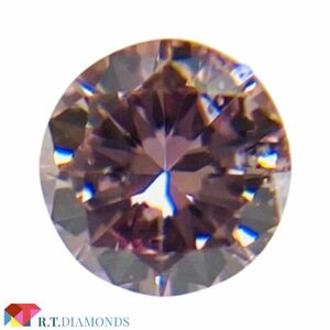 FANCY INTENSE PURPLISH PINK 0.069ct RD/RT2558/CGL