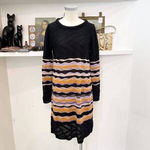 MISSONI/tops/long/orange/black/purple/ミッソーニ/トップス/シアー/長め/黒/オレンジ/紫