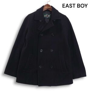 EASTBOY イーストボーイ 秋冬 メルトン ウール♪ スクール ピーコート Pコート Sz.7 レディース 黒 女子 学生 通学　K4T02251_C#N